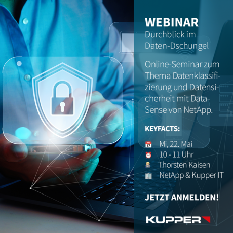 KUPPER IT NetApp Data Sense Webinar