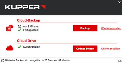 Cloudspeicher - vBox File-Backup in die Cloud