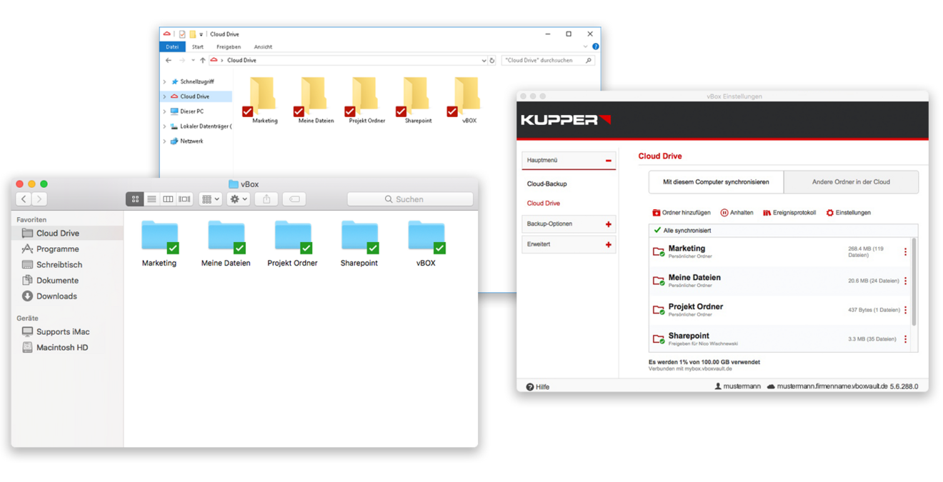 Cloudspeicher - vBox Cloud Drive zur Synchronisation